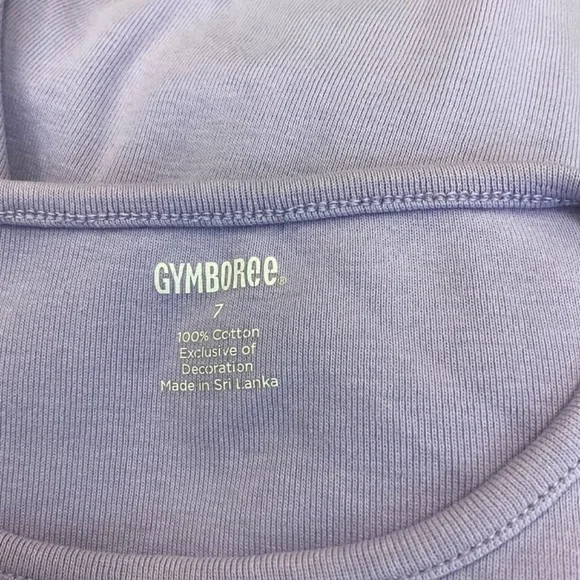 Gymboree Girl's Shirt Purple Giraffe Sequin Lilac Sz 7 - READ - Picture 7 of 8